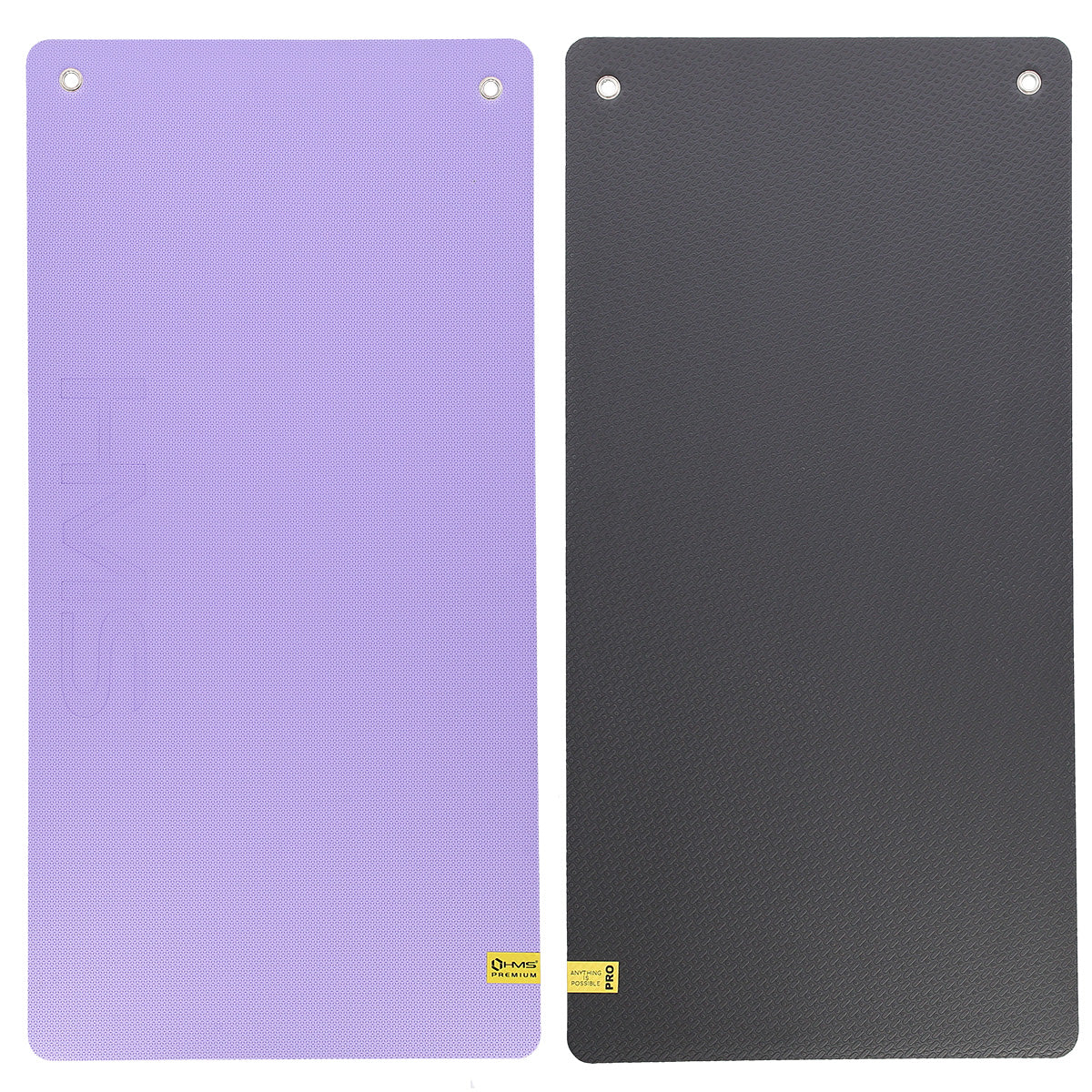 HMS Fitness Mat - Lila/Zwart - 15 mm