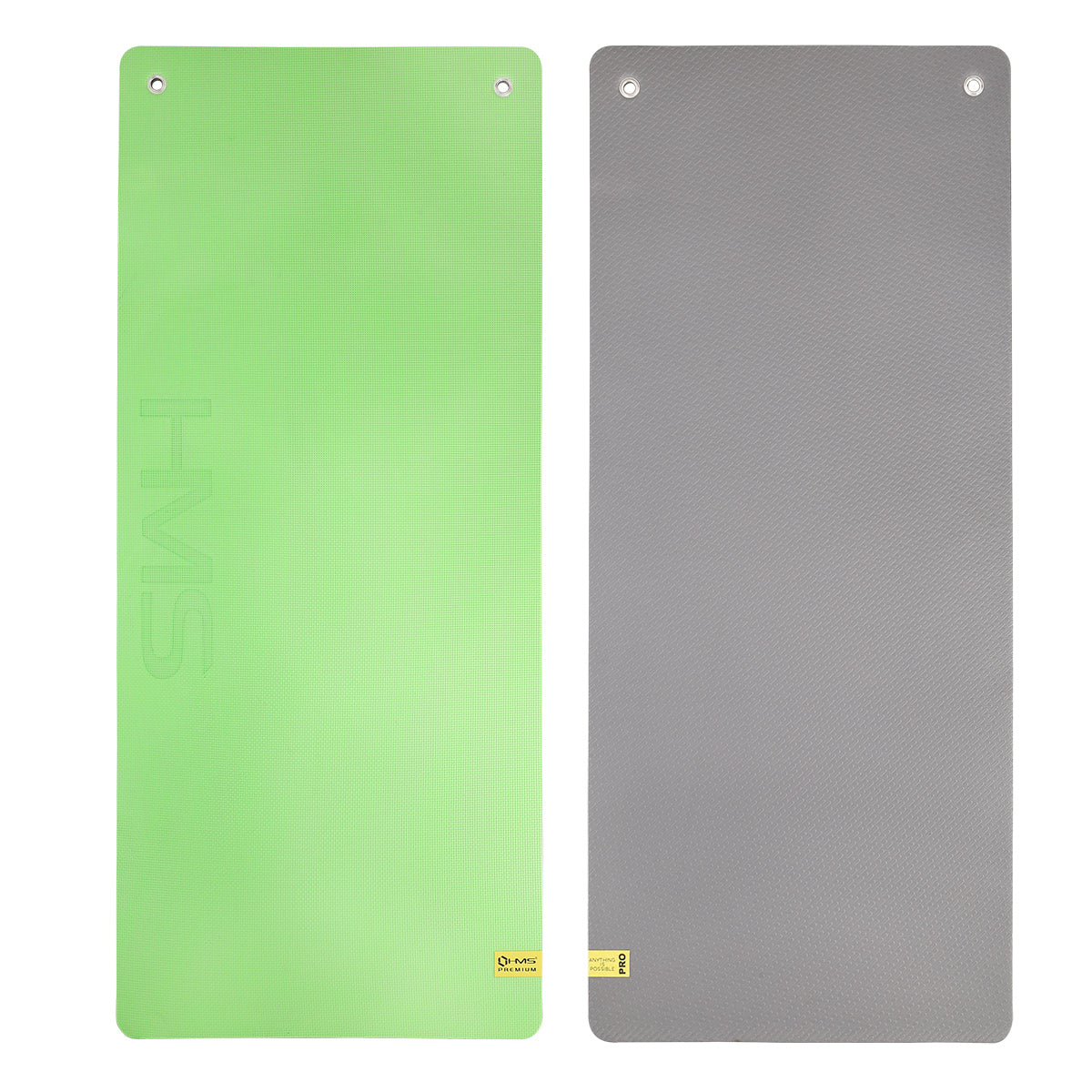 HMS Fitness Mat - Groen/Grijs - 15 mm