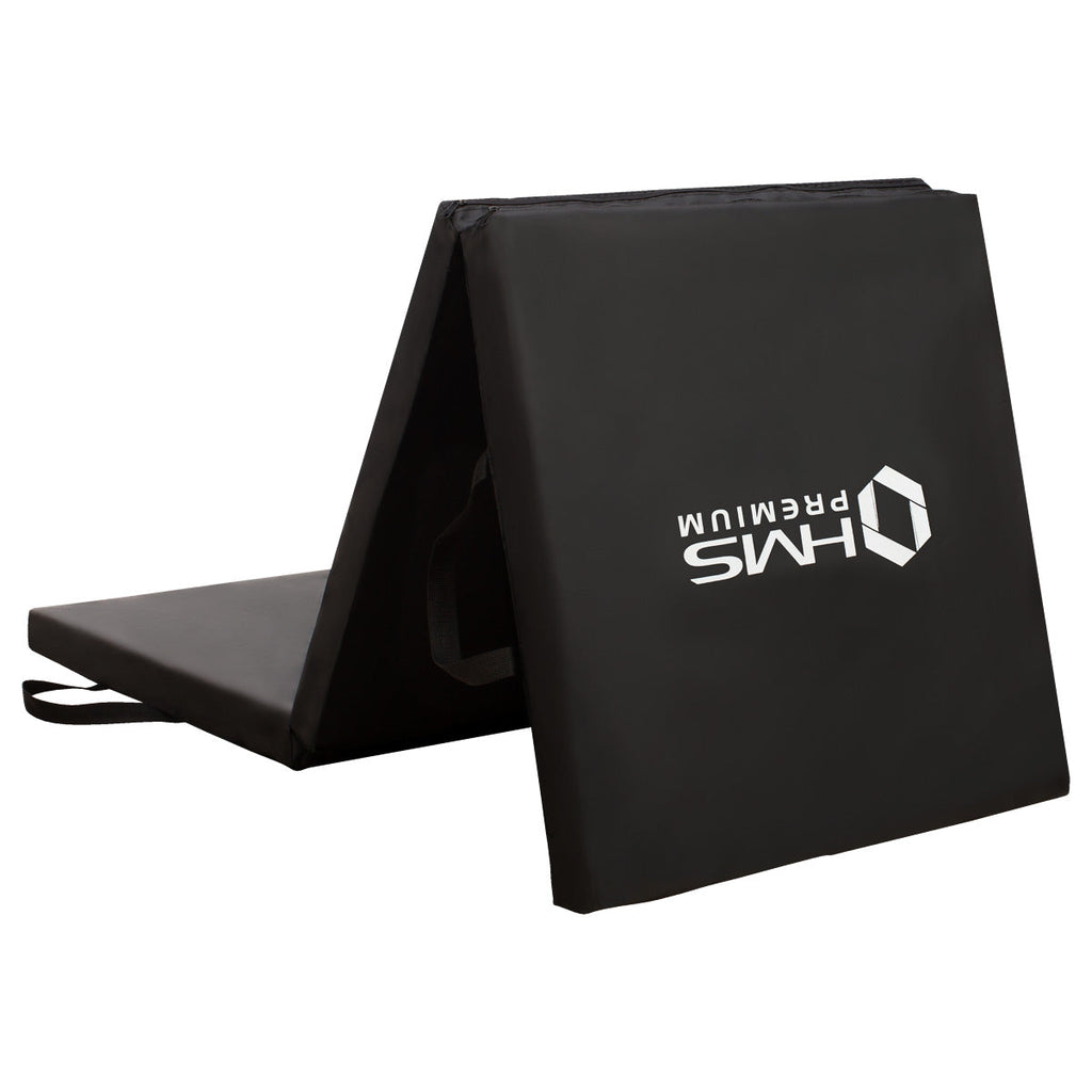 HMS Premium Opvouwbare Fitness Mat - Zwart