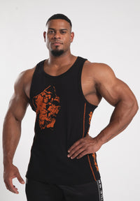 Gorilla Wear Monterey Tank Top - Zwart/Oranje