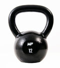 Muscle Power Gietijzeren Kettlebell - Zwart - 12 kg