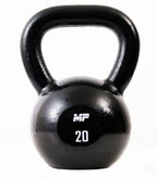 Muscle Power Gietijzeren Kettlebell - Zwart - 20 kg