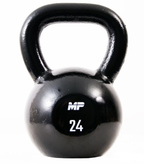 Muscle Power Gietijzeren Kettlebell - Zwart - 24 kg