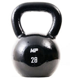 Muscle Power Gietijzeren Kettlebell - Zwart - 28 kg