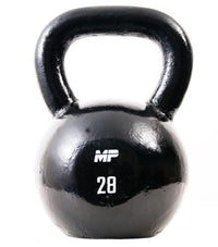 Muscle Power Gietijzeren Kettlebell - Zwart - 28 kg
