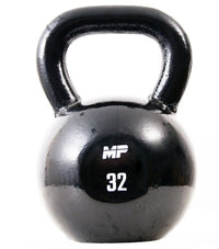 Muscle Power Gietijzeren Kettlebell - Zwart - 32 kg