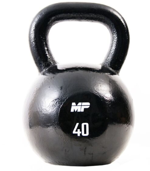 Muscle Power Gietijzeren Kettlebell - Zwart - 40 kg