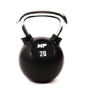Muscle Power Rubberen Kettlebell - Zwart - 20 kg