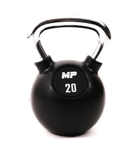 Muscle Power Rubberen Kettlebell - Zwart - 20 kg
