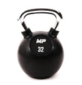 Muscle Power Rubberen Kettlebell - Zwart - 32 kg