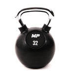 Muscle Power Rubberen Kettlebell - Zwart - 32 kg