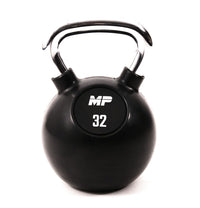 Muscle Power Rubberen Kettlebell - Zwart - 32 kg