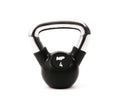 Muscle Power Rubberen Kettlebell - Zwart - 4 kg