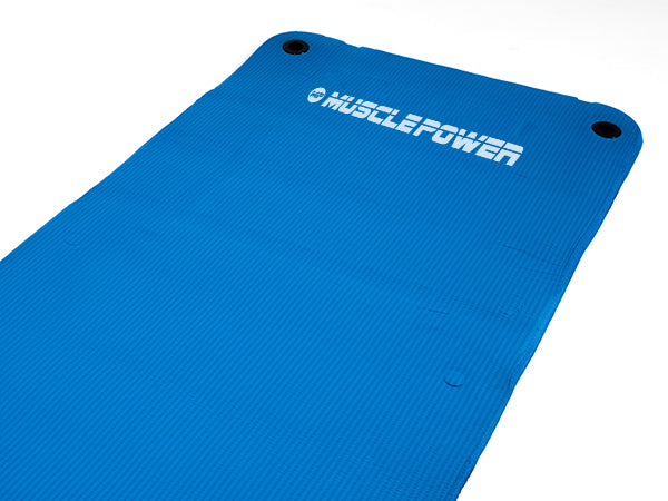 Muscle Power Fitnessmat - Blauw - 190 x 60 x 1,5 cm