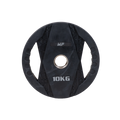 Muscle Power Olympische Halterschijf met Handgrepen - Rubber - 10 kg