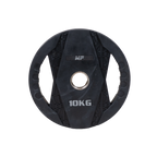 Muscle Power Olympische Halterschijf met Handgrepen - Rubber - 10 kg