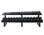 Muscle Power Dumbbellrek Heavy 2-laags - Zwart