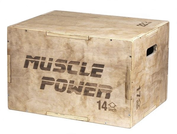 Muscle Power Houten Plyo Box Klein