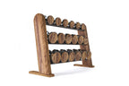Nohrd Dumbbellset van 36 - Incl. Opbergrek - Walnoot