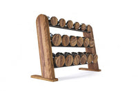 Nohrd Dumbbellset van 36 - Incl. Opbergrek - Walnoot