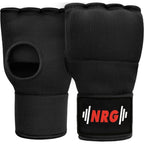 NRG Fitness Gel Binnenhandschoenen met Bandage - Zwart