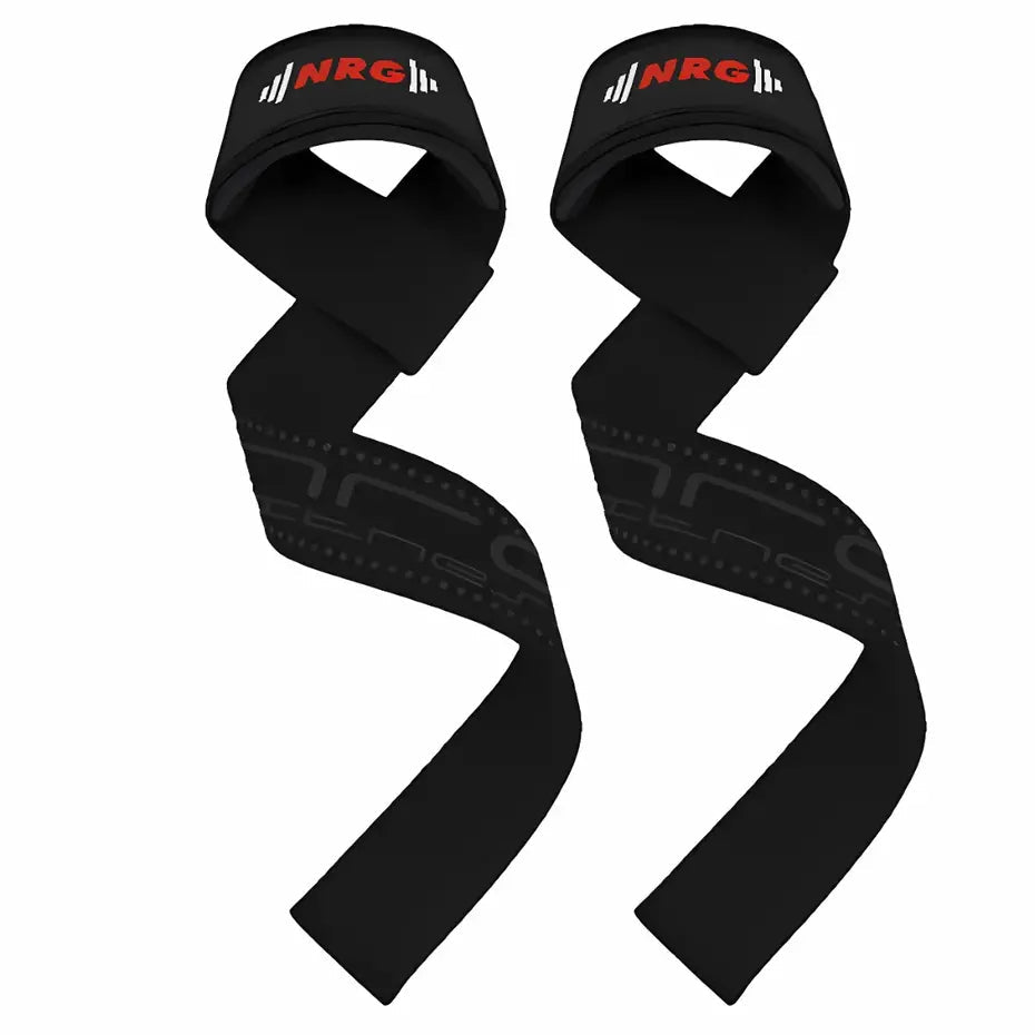 NRG Fitness Lifting Straps - Deadlift Straps - Deluxe Zwart