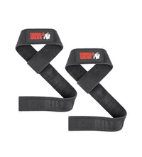 Gorilla Wear Leren Lifting Straps - Zwart