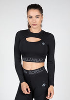 Gorilla Wear Osseo Cropped Longsleeve - Zwart