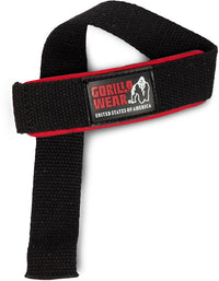 Gorilla Wear Padded Lifting Straps - Zwart