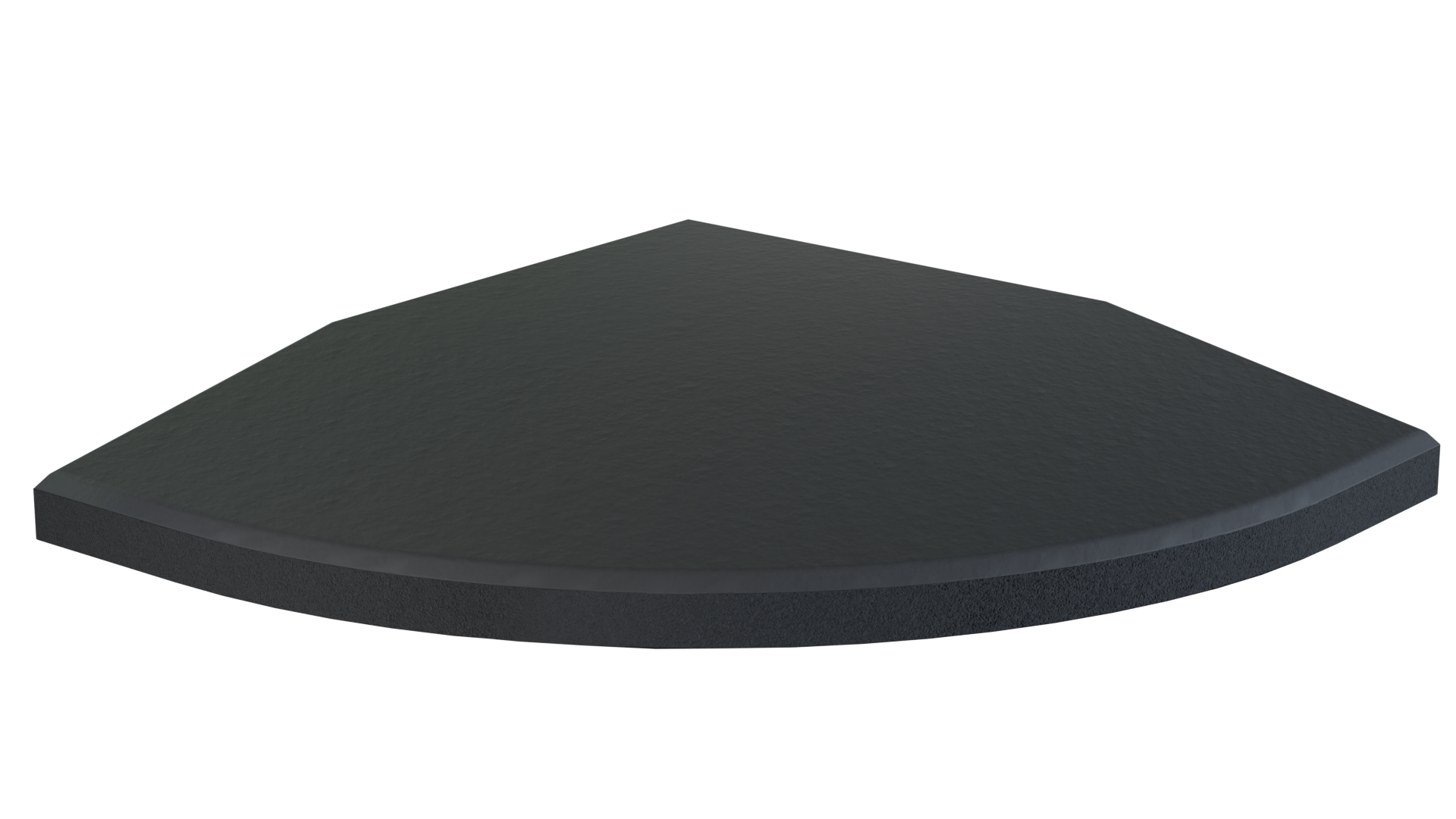 Flow Fitness Hoekstuk Rubberen Tegel Met Waterdichte SBR-laag - 15 x 15 cm