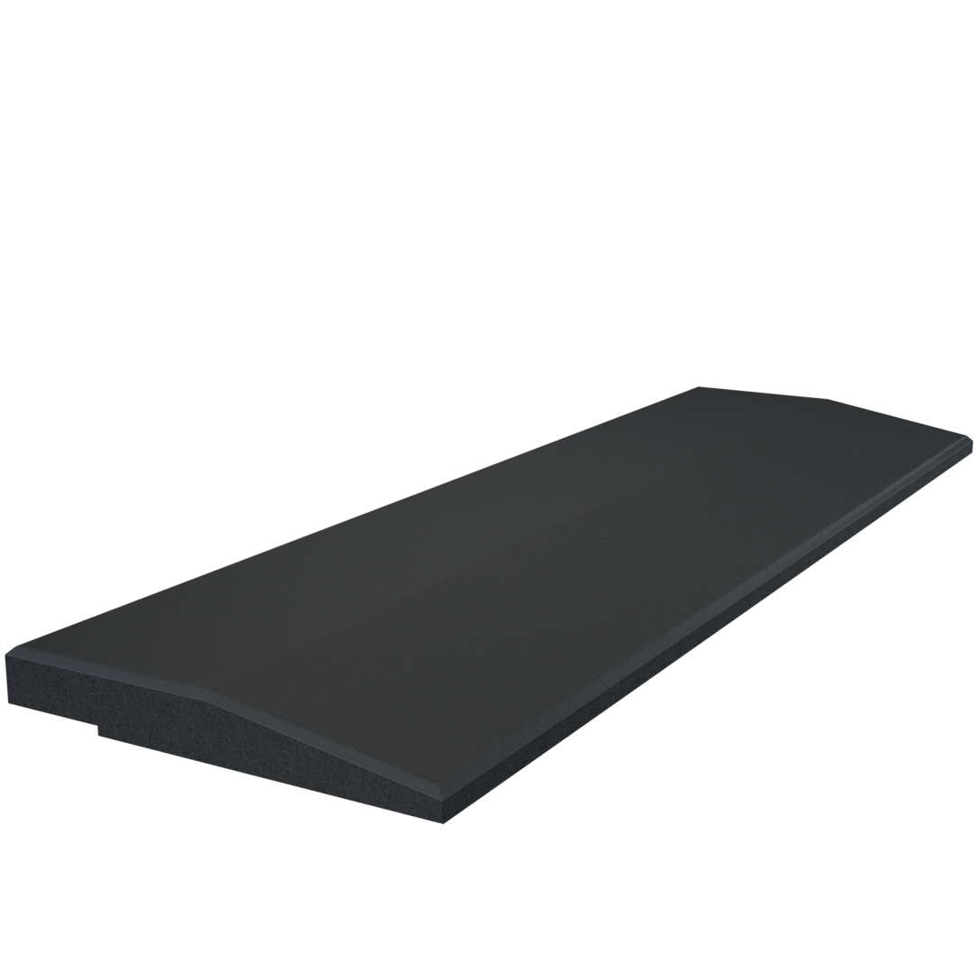 Flow Fitness Oploopprofiel Rubberen Tegel Met Waterdichte SBR-laag - 50 x 15 cm
