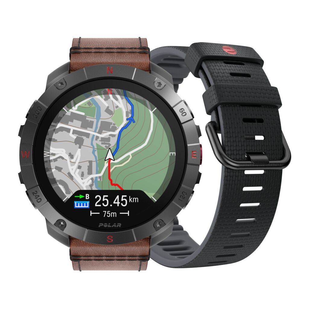 Polar Grit X2 Pro Titan Premium Outdoor Smart Watch - Brons/Zwart - S/L