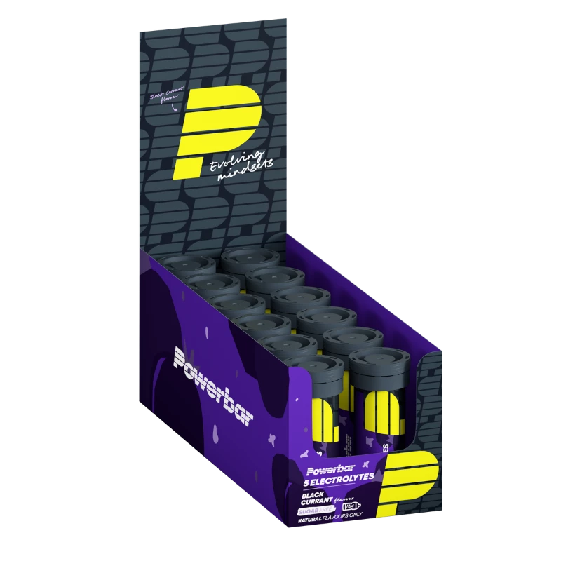Powerbar Electrolyte Tabs - 12 x 10 Tabletten - Zwarte Bes