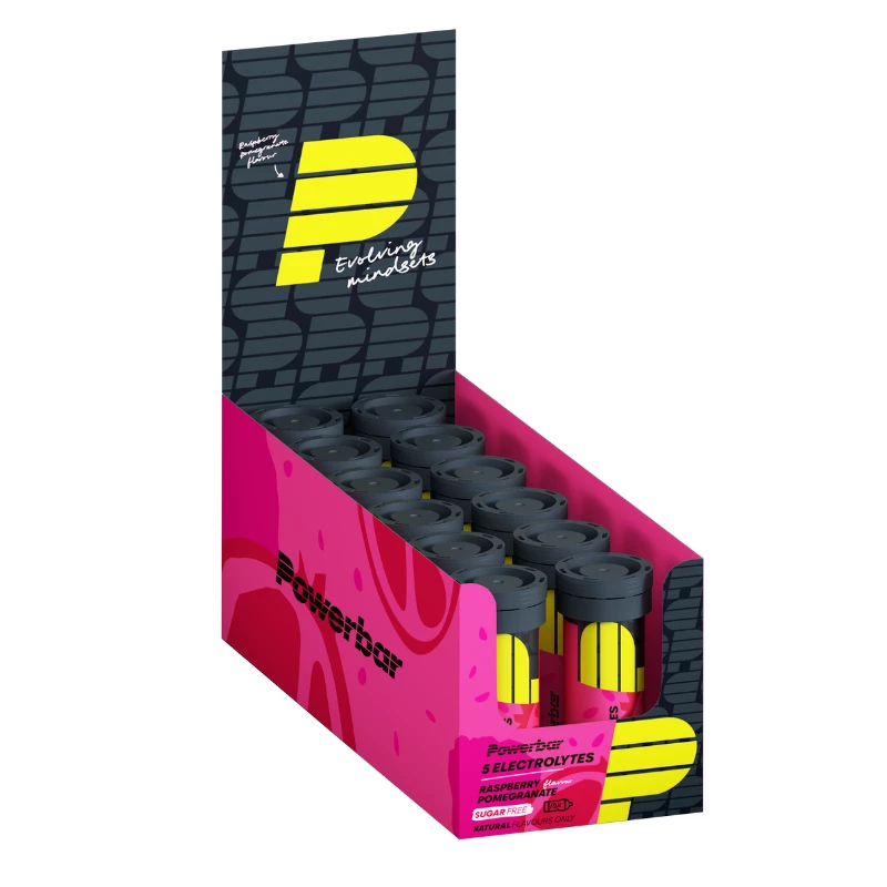 Powerbar Electrolyte Tabs - 12 x 10 Tabletten - Framboos Granaatappel