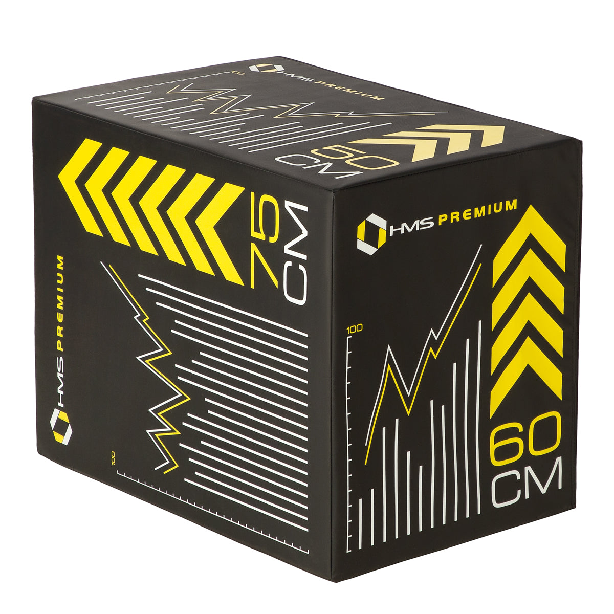 HMS Fitness Premium Soft Plyobox - 75 x 60 x 50 cm