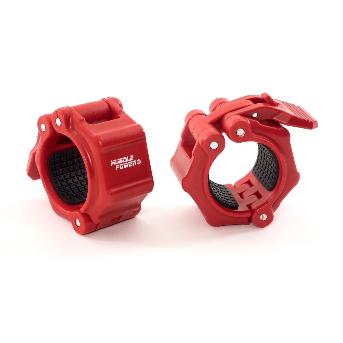 Muscle Power Olympische Quick Lock Collar Set - Rood