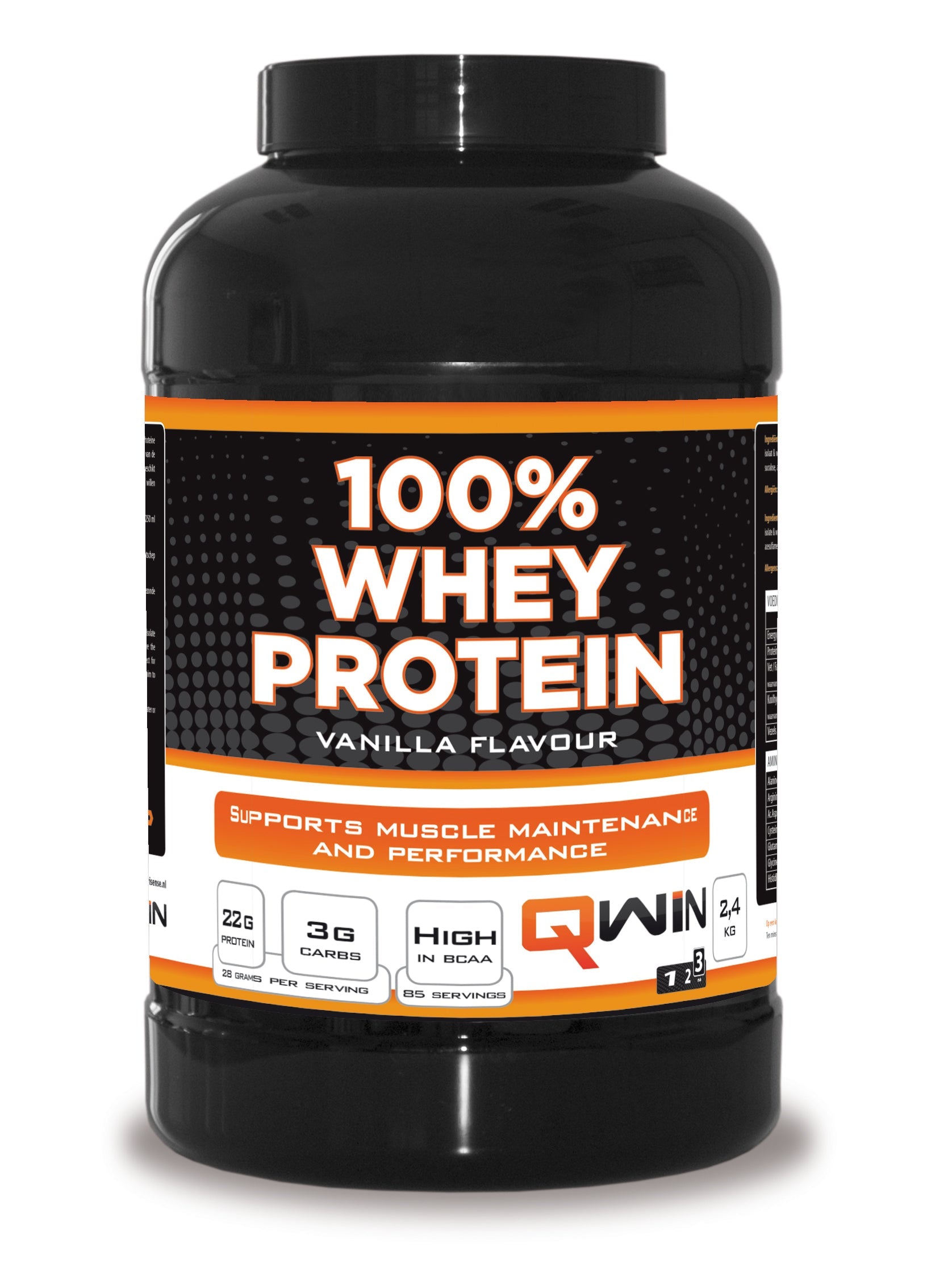 QWIN 100% Whey Protein Vanille - 2400 gr