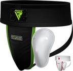RDX Sports H1+ Kruisbeschermer met Gel Cup - Zwart