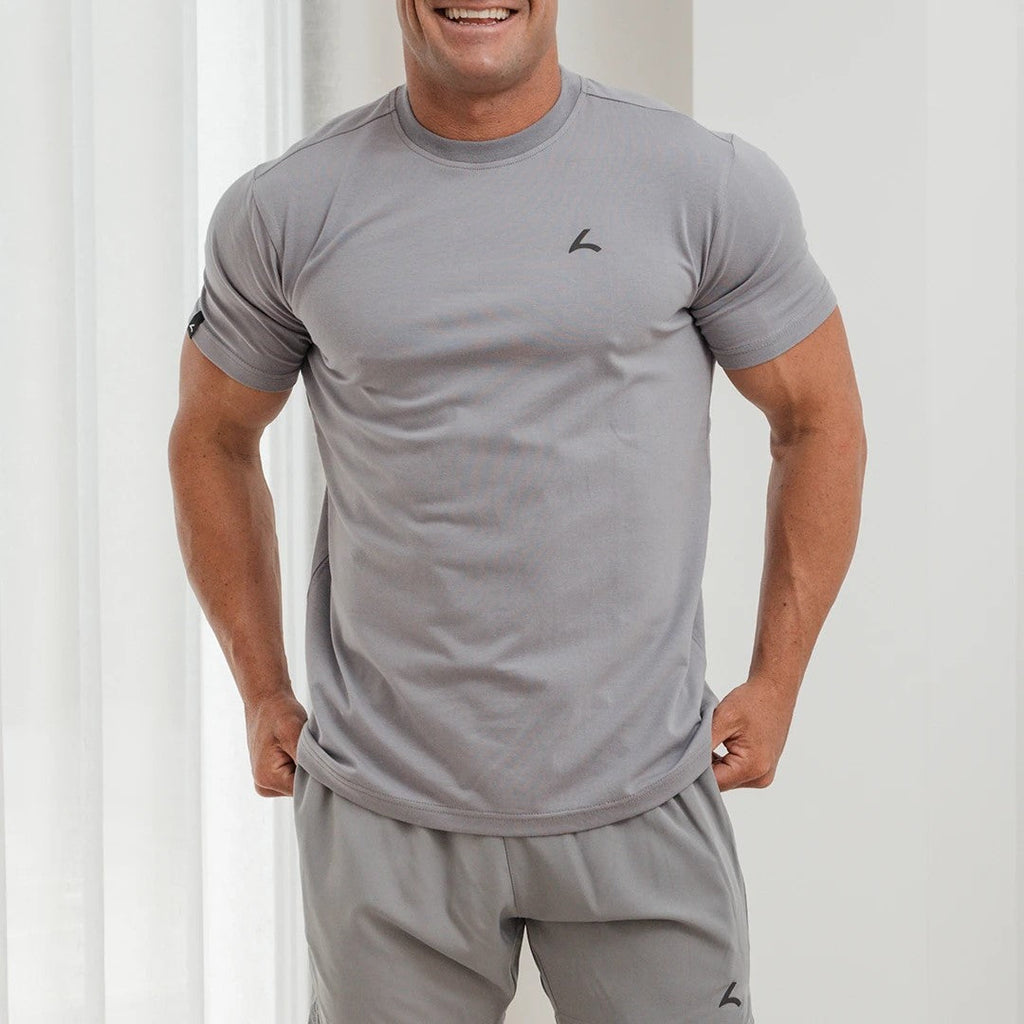 Reeva Premium Active Tee - Sport T-shirt - Licht Grijs