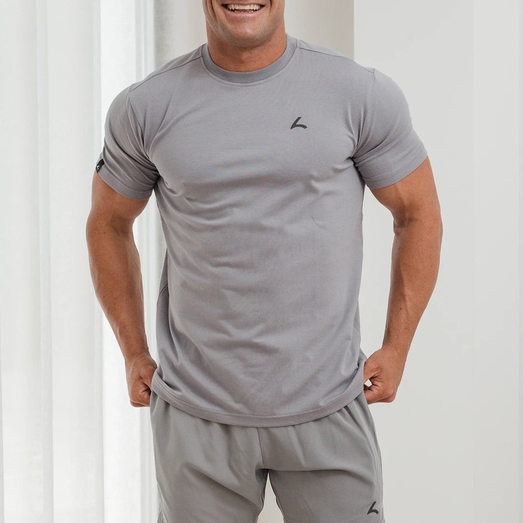 Reeva Premium Active Tee - Sport T-shirt - Licht Grijs