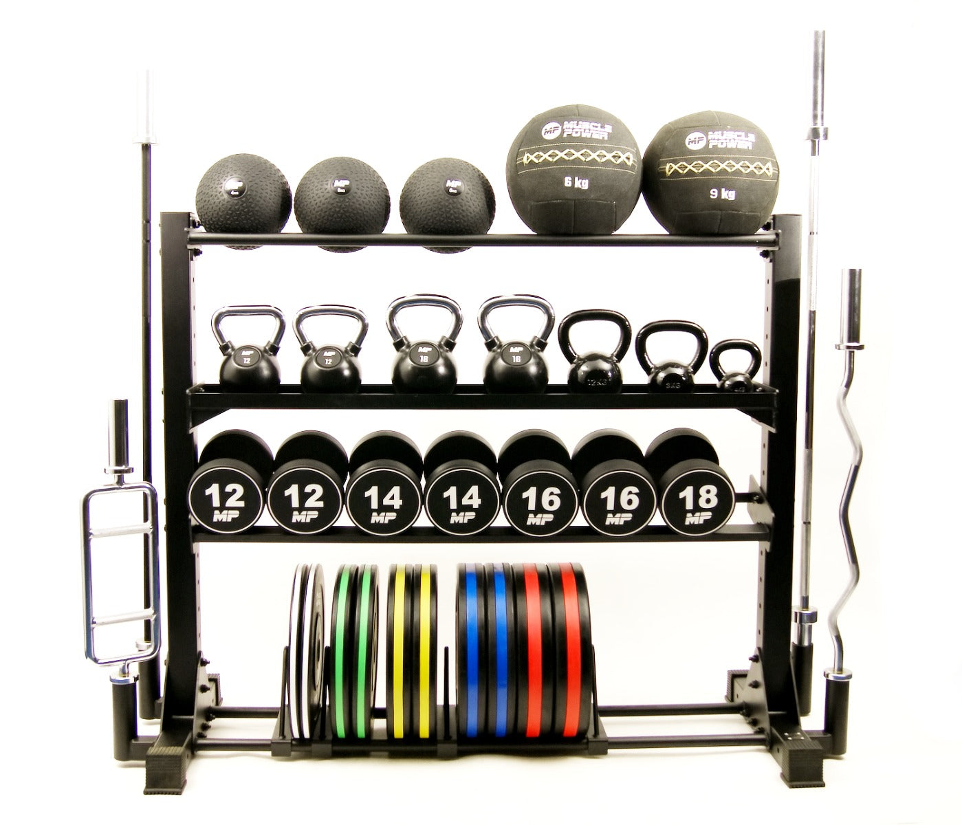Muscle Power Multi Opbergrek - Opbergsysteem - Zwart