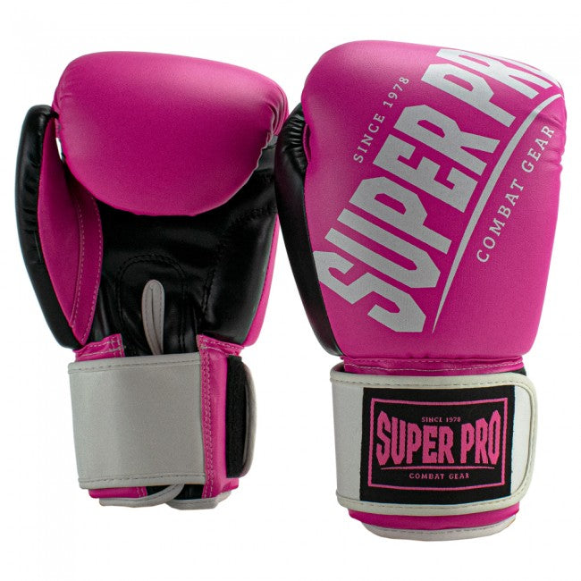 Super Pro Combat Gear Rebel (Kick)Bokshandschoenen - Roze/Wit