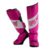 Super Pro Combat Gear Rebel Scheenbeschermers - Roze/Wit