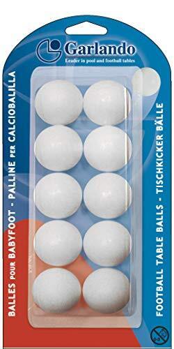 Garlando Tafelvoetbal Balletjes - Wit - 10 Stuks