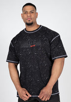 Gorilla Wear Saginaw Oversized T-shirt - Washed Zwart