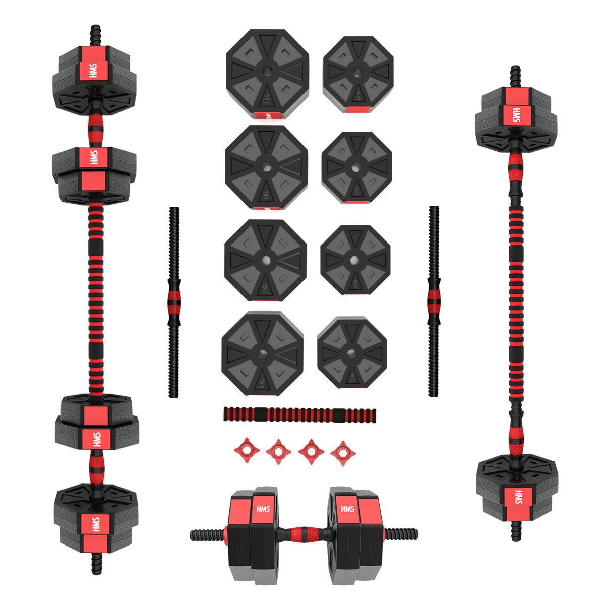 HMS Verstelbare Halter en Dumbbell Set - 15 kg