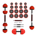 HMS Verstelbare Halter en Dumbbell Set - Rood - 30 kg