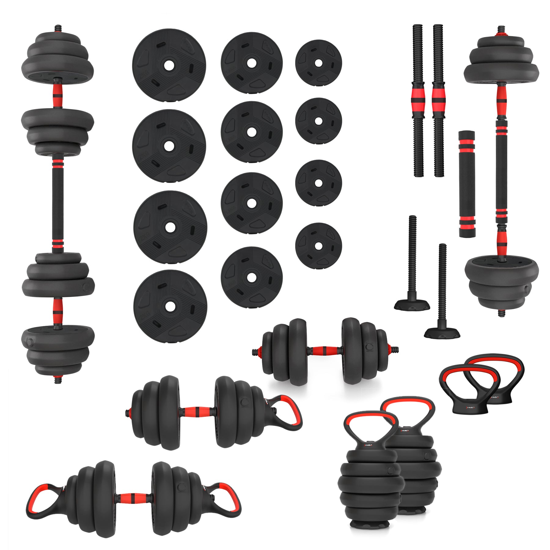 HMS 6-in-1 Krachttraining Set - 20 kg