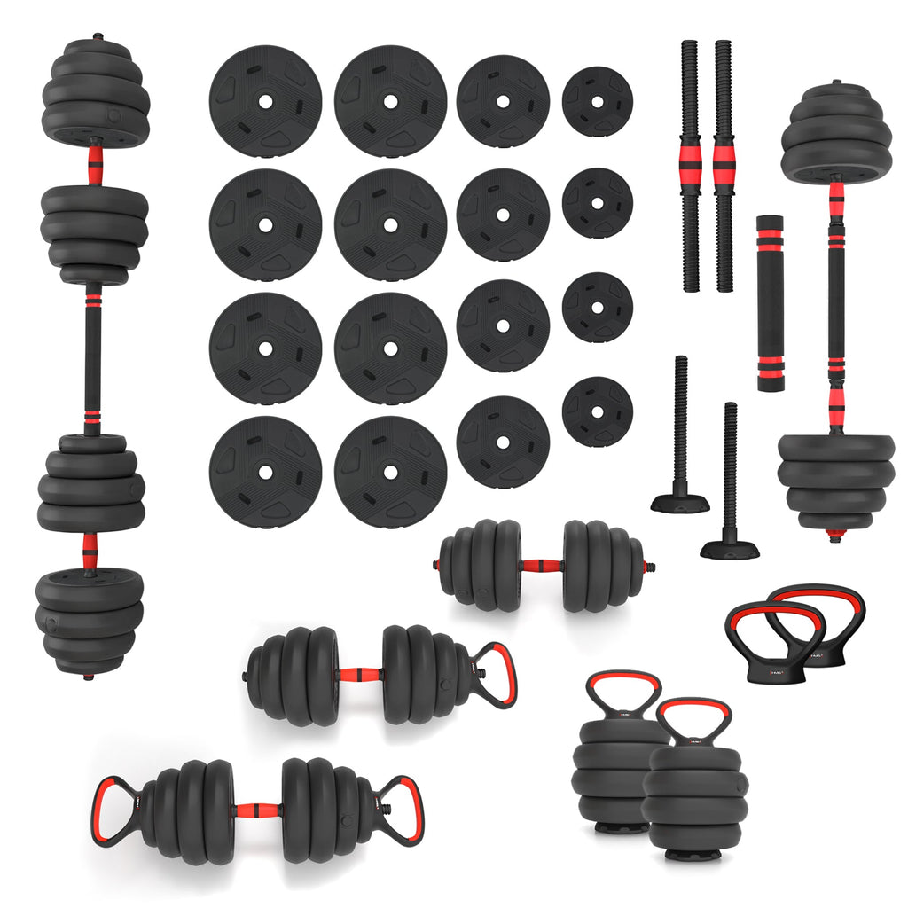 HMS Fitness 6-in-1 Krachttraining Set - 40 kg