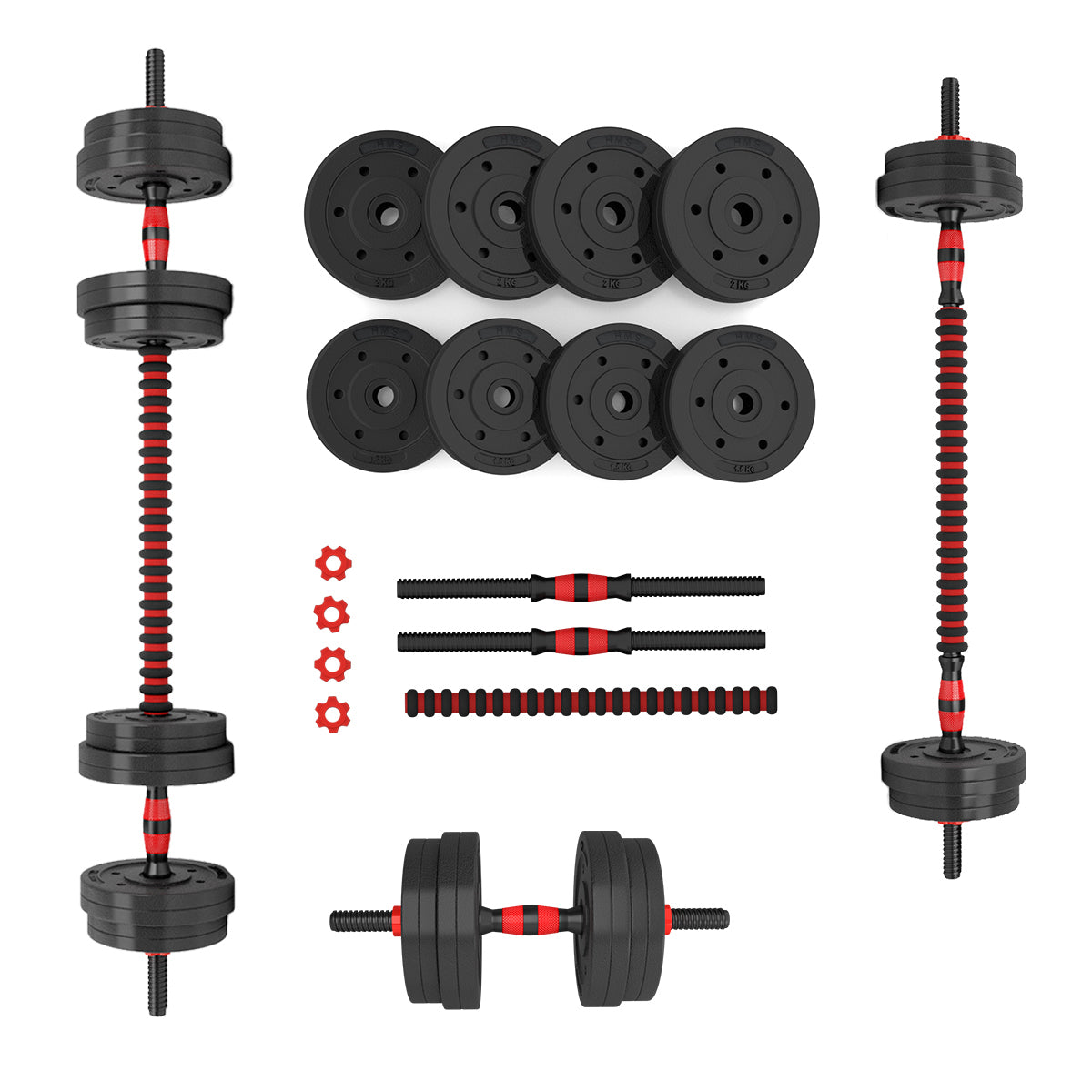 HMS Verstelbare Halter en Dumbbell Set - 15 kg